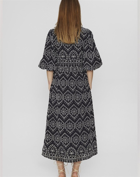 Evelyn Contrast Kjole